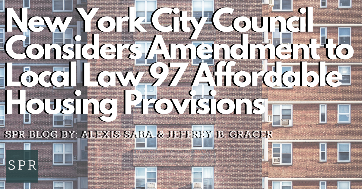 New York City Council Considers Amendment to Local Law 97 Affordable