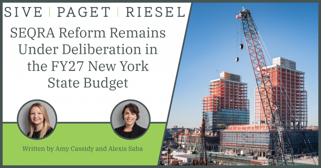 SEQRA Reform Remains Under Deliberation